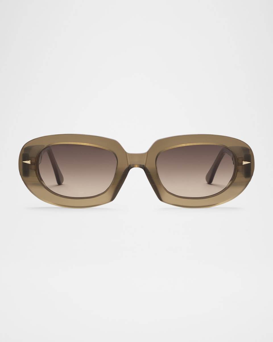 Lombards Acetate & Nylon Oval Sunglasses